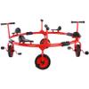 HUAIPU Tricycle Merry Go Round Bicycle for Kindergarten Indoor Outdoor Heavy-Duty Circular Pedal Cart 360 Spin for Kindergarten Playground Daycare,Red,4 People view 1