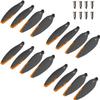 16PCS Foldable Drone Propellers Replace Parts for Most Drone Spare Part, 2.75-Inch Universal Replacement Blades,70mm Low-Noise and Quick-Release Blades Props Wings Accessories(Orange) view 1