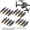 16PCS Foldable Drone Propellers Replace Parts for Most Drone Spare Part, 2.75-Inch Universal Replacement Blades,70mm Low-Noise and Quick-Release Blades Props Wings Accessories(Orange) view 4