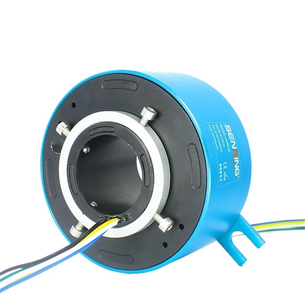 Through bore ID 40mm slip ring 6 wires/12 wires each 10A with OD 86mm(40X86mm 6 CHX10A)