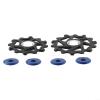 2pcs 12T+14T Ceramic Bearing Rear Derailleur Pulley Set for AXS, Narrow Wide Wheels with Lightweight Resin Design, 11 Speed Compatible Upgrade,(Blue) view 2