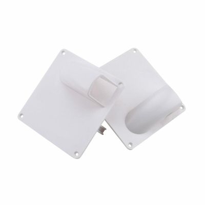 NFGHTRUU 1 Pair of Plastic White RC Fixed Wing Airplane Servo Covering Plate Cover Board
