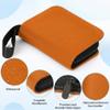 1 Pocket Card BinderCollectible Trading Card Album, Single Card Holder with 20 Pages, Holds 40 Cards, Side-Loading Mini Binder for TCG, MTG, Sports, Baseball,Football,Small Sports Card Book,Orange view 2