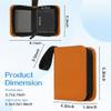 1 Pocket Card BinderCollectible Trading Card Album, Single Card Holder with 20 Pages, Holds 40 Cards, Side-Loading Mini Binder for TCG, MTG, Sports, Baseball,Football,Small Sports Card Book,Orange view 4