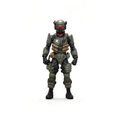 1/18 Scale Articulated Special Forces Soldier Figure, Vintage Military Soldier Model with Flexible Articulation, Collectible Gifts for Figure Enthusiasts & Collectors
