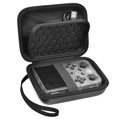 Handheld Game Console Carrying Bag for Anbernic RG35XX RG353V RG353VS Portable Shockproof Drop-resistant Splash-proof Hard Travel Case Accessories EVA Exterior+Anti-scratch Middle Layer+Velvet Lining