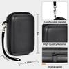 Handheld Game Console Carrying Bag for Anbernic RG35XX RG353V RG353VS Portable Shockproof Drop-resistant Splash-proof Hard Travel Case Accessories EVA Exterior+Anti-scratch Middle Layer+Velvet Lining view 4