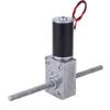 24V Dual Shaft Turbo Gear Motor, High Torque Speed Reduction Motor, M8 Thread Double Output Shaft, Metal Gearbox for DIY Projects, Robotics, and Industrial Applications (Reduction Ratio 200) view 1
