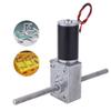 24V Dual Shaft Turbo Gear Motor, High Torque Speed Reduction Motor, M8 Thread Double Output Shaft, Metal Gearbox for DIY Projects, Robotics, and Industrial Applications (Reduction Ratio 200) view 4
