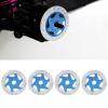 4PCS Universal Aluminum Alloy RC Car Brake Disc, Metal Hex Adapter for 1/10 Remote Control Car, CNC Machined Lightweight Durable Disc with Anodized Surface, for RC SPOR (Dark Blue) view 3