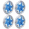 4PCS Universal Aluminum Alloy RC Car Brake Disc, Metal Hex Adapter for 1/10 Remote Control Car, CNC Machined Lightweight Durable Disc with Anodized Surface, for RC SPOR (Dark Blue) view 4