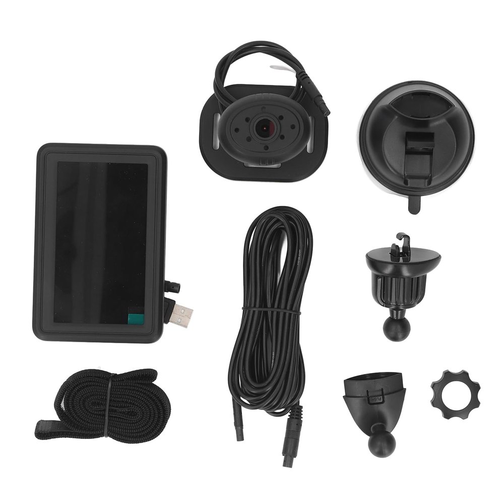 Baby Car Camera with 4.3 Inch Monitor - HD 1080P Rear Seat Safety Mirror System with 150 Degree Wide Angle View - Adjustable Mount for SUVs, MPVs, Motorhomes, Caravans, and