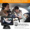 Baby Car Camera with 4.3 Inch Monitor - HD 1080P Rear Seat Safety Mirror System with 150 Degree Wide Angle View - Adjustable Mount for SUVs, MPVs, Motorhomes, Caravans, and view 3