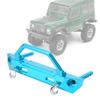 Aluminium Alloy RC Front Bumper Guard, Upgrade Parts for RGT 136100 1/10 RC Crawler, Lightweight Durable Bumper with Tow Hooks and Support Bar, for ECX FTX (Blue 680024B) view 4