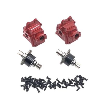 144001 144010 02 124010 124016 17 18 19 Compatible Upgrade Parts Metal Gearbox and Full Metal Differential for Rc Car Models(Blue)