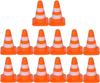 14Pcs Miniature Traffic Cones for Dollhouse, Plastic Road Sign Educational Construction Model view 1