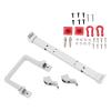 Aluminum Alloy Front Bumper for MN D90 99s, RC Car Metal Front Bumper, CNC Machined Anti Collision Bumper with Trailer Buckle, Direct Replacement Upgrade Part for 1/10 Scale RC Tru (Silver) view 4