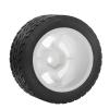 1/10 1/14 RC On-Road Drift Wheel Tires 2.36in OD Tamiya M-Chassis Tread Tyres w/Foam 12mm Hex Fit for 1/10 Tamiya M08/05/06 MF-01X 1/14 Hyper 14303 14304 14210 (White 5) view 4