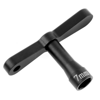7mm RC Wheel Nut Sleeve Wrench for HSP M4 Nylon Tool for Model Car Rim confident(Black)