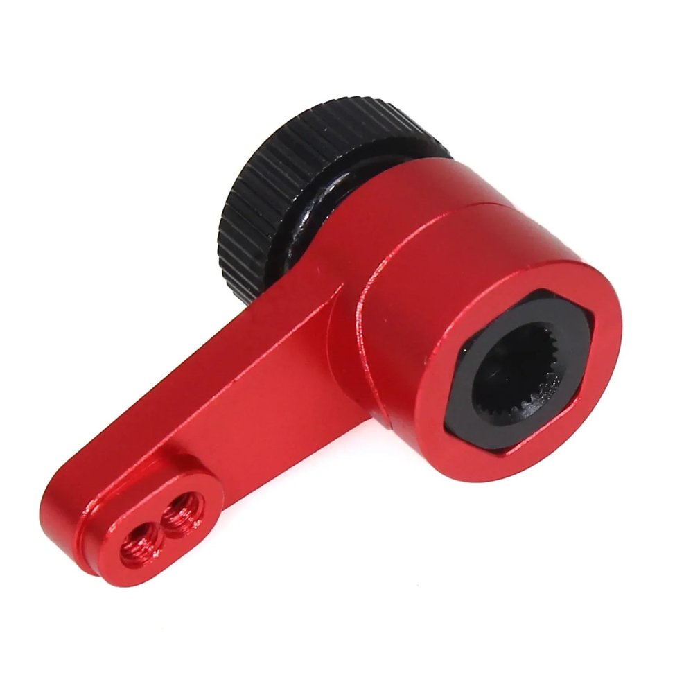 Metal 25T Servo Arm Servo Saver Set for Axial for Capra UTB10 1.9 UTB RC Crawler Car Parts Accessories confident(Red)