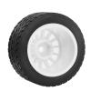 1/10 1/14 RC On-Road Drift Wheel Tires 2.36in OD Tamiya M-Chassis Tread Tyres w/Foam 12mm Hex Fit for 1/10 Tamiya M08/05/06 MF-01X 1/14 Hyper 14303 14304 14210 (White 4) view 4