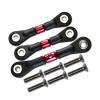 3pcs Alloy Adjustable Tie Rod Tie Links Steering Rods 1/10 for TAMIYA TT02 TT02T TT01 TT01E TT01D RC Crawler Car Parts confident view 3