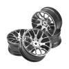 4PCS Aluminum Wheel Hub for Tamiya TT-01 TT-02 XV-01 for HSP RC Car confident(Black) view 2