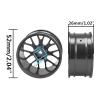 4PCS Aluminum Wheel Hub for Tamiya TT-01 TT-02 XV-01 for HSP RC Car confident(Black) view 3