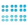 24Pcs M3 Screw Spacer Set for TAMIYA 53539 TT02 TT01 XV01 XV02, 3mm RC Car Hardware Kit with Washers & Nuts confident view 1