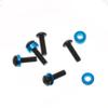 24Pcs M3 Screw Spacer Set for TAMIYA 53539 TT02 TT01 XV01 XV02, 3mm RC Car Hardware Kit with Washers & Nuts confident view 2