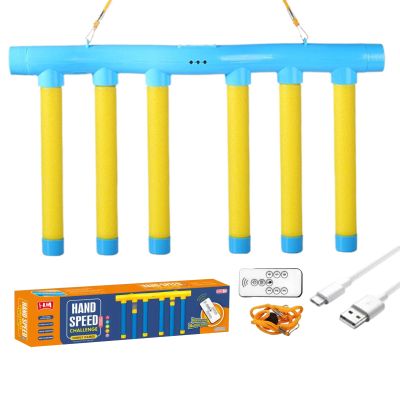 Reflex Challenge Game, Agility and Coordination Boost, 38.5x21.5x2cm, Coordination Reflex Training Toy, Catching Sticks Game, Flexible Speed Adjusted, for Kids, Adults, and Families