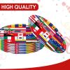 20Pcs 9 Inch International Party Plates World Flags Disposable Paper Plates International Flags Decorations Paperplates, for Global Festival,Olympics,Travel Trip Around the Globe Retirement Party view 4