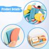 Chosertory Wooden Pattern Blocks Tangram Shape Puzzle Set Portable Intelligence Development view 3