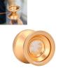 Aluminum Alloy YoYo Ball, Professional Unresponsive YoYo, Golden Metal YoYo with Smooth Sandblasted Finish, 3pcs Replacement String and Glove for Advanced Players and Kids view 3