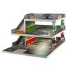 1/64 Scale Diorama Garage Mini Car Display Case with 3-Colour Dimmable LED Lighting Compatible with Tomica and Hot Wheels Parking Display for Mini Cars Garage (Ramp Parking Lot A) view 2