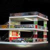 1/64 Scale Diorama Garage Mini Car Display Case with 3-Colour Dimmable LED Lighting Compatible with Tomica and Hot Wheels Parking Display for Mini Cars Garage (Ramp Parking Lot A) view 3