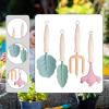 4 Pieces Mini Gardening Rake Hand Rake Fork Set Gardening Tools Childrens Gardening Tool Set with Sturdy Construction and Colorful Appearance view 3