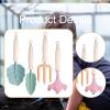 4 Pieces Mini Gardening Rake Hand Rake Fork Set Gardening Tools Childrens Gardening Tool Set with Sturdy Construction and Colorful Appearance view 4