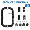 Flexible Car Tracks for Kids, Indestructible Waterproof Modular Puzzle Track, Flexible Expressway Circuit Set Toy for Indoor Outdoor(16PCS) view 2