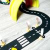 Flexible Car Tracks for Kids, Indestructible Waterproof Modular Puzzle Track, Flexible Expressway Circuit Set Toy for Indoor Outdoor(16PCS) view 3