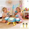 Bzmkpta Toddler Drum Set for Kids 1-3, Baby Drum Set 1 Year Old with Light-Up Microphone, Musical Instruments Montessori Learning Toys for 6 9 12 18 Months, Crab Musical Toys Gift for Boys Girls view 2