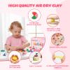 Air Dry Clay Kit, Modeling Clay for Kids, 12 Pack Dessert Theme, Soft Non-Sticky, Non-Toxic DIY Arts & Crafts with Sculpting Tools & Tutorials, Birthday Holiday Classroom Gifts, Party Favors for Kids view 3
