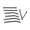1/24 RC Car Chassis Link Rod, Aluminum Alloy Pull Rods for LWB 133.7mm Axial SCX24, High Accuracy Wear Resistant Chassis Links Set with 7 Accessories, Ideal Replacement for RC Car (Black) view 3