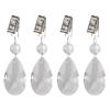 Brrnoo Crystal Tablecloth Weights Metal Kit Water Drop Prisms Pendant Decoration Outdoor Picnic Family Dinner view 3