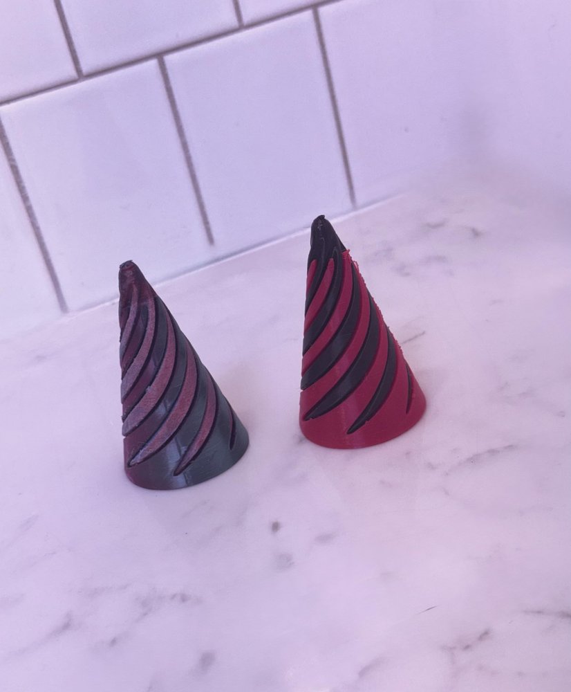 3D Printed Spiral Cone Fidget Toys, Colorful Interlocking Puzzle Toys, Twisted Design, Sensory Desk Toys for Stress Relief and Focus