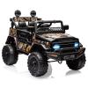 12V Electric Truck for Kids, Ride-on Car with Remote Control, Spring Suspension, LED Lights, 3-Speed Modes and Musical Toy Car for Children view 1