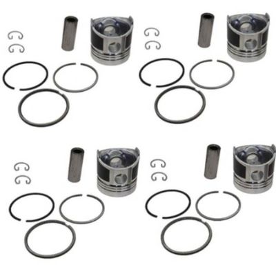 Piston Kits and Rings Set 85mm 8-98068-158-1 8-98068-158-2 Fits 4LE2 Engine Pack of 4