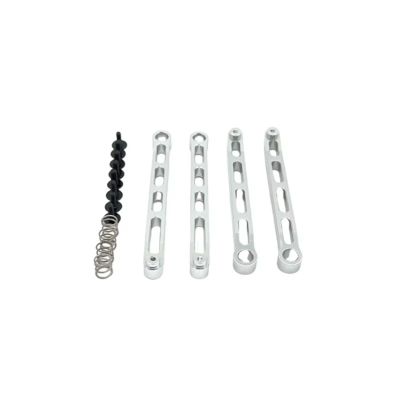 Rc Upgrades Parts For MN MN82T LC79 MN82S MN82Pro For MN82 Metal Upgrade Remote Control Car Fixed Pull Rod Modification Accessories(Silver)