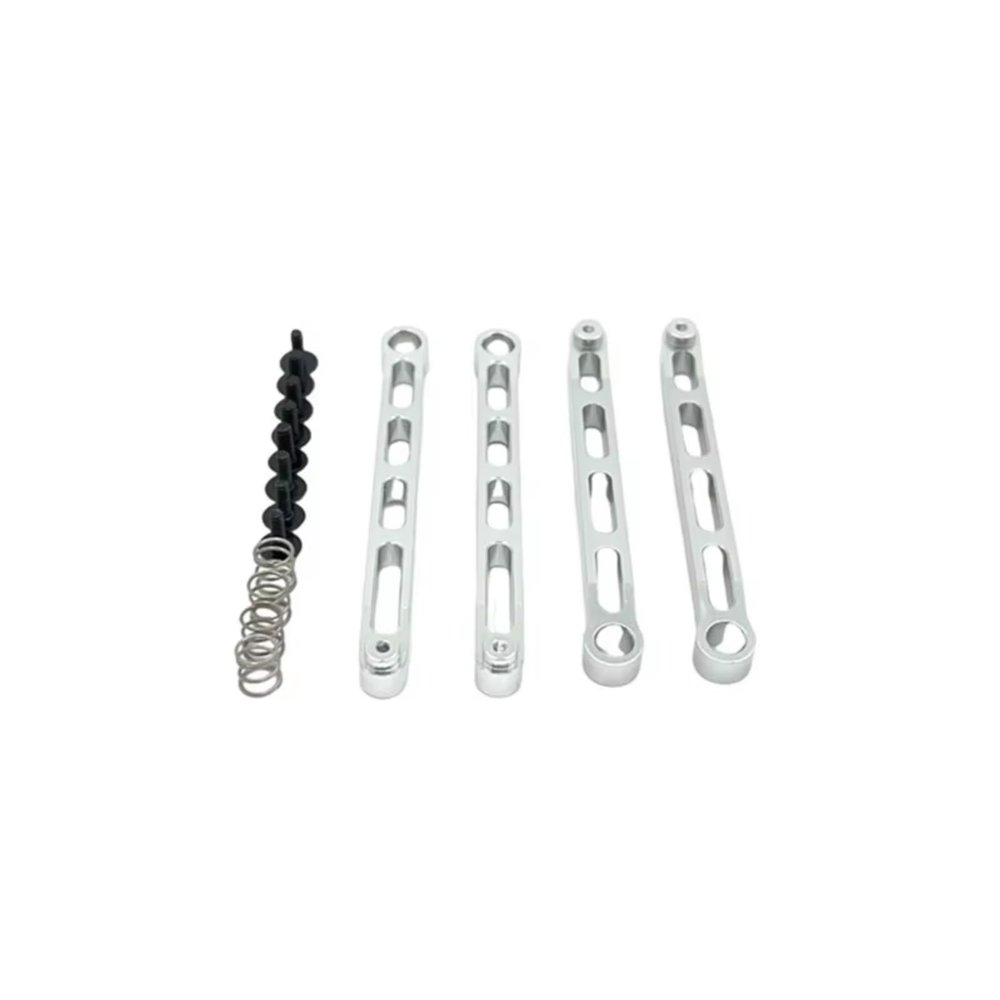 Rc Upgrades Parts For MN MN82T LC79 MN82S MN82Pro For MN82 Metal Upgrade Remote Control Car Fixed Pull Rod Modification Accessories(Silver)
