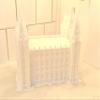 3D Printed Gothic Castle Model, White Plastic Medieval Architecture Decor, 6 x 4 x 8 Inches, Medium Size, Collectible Display Piece for Ages 14 and Up view 3